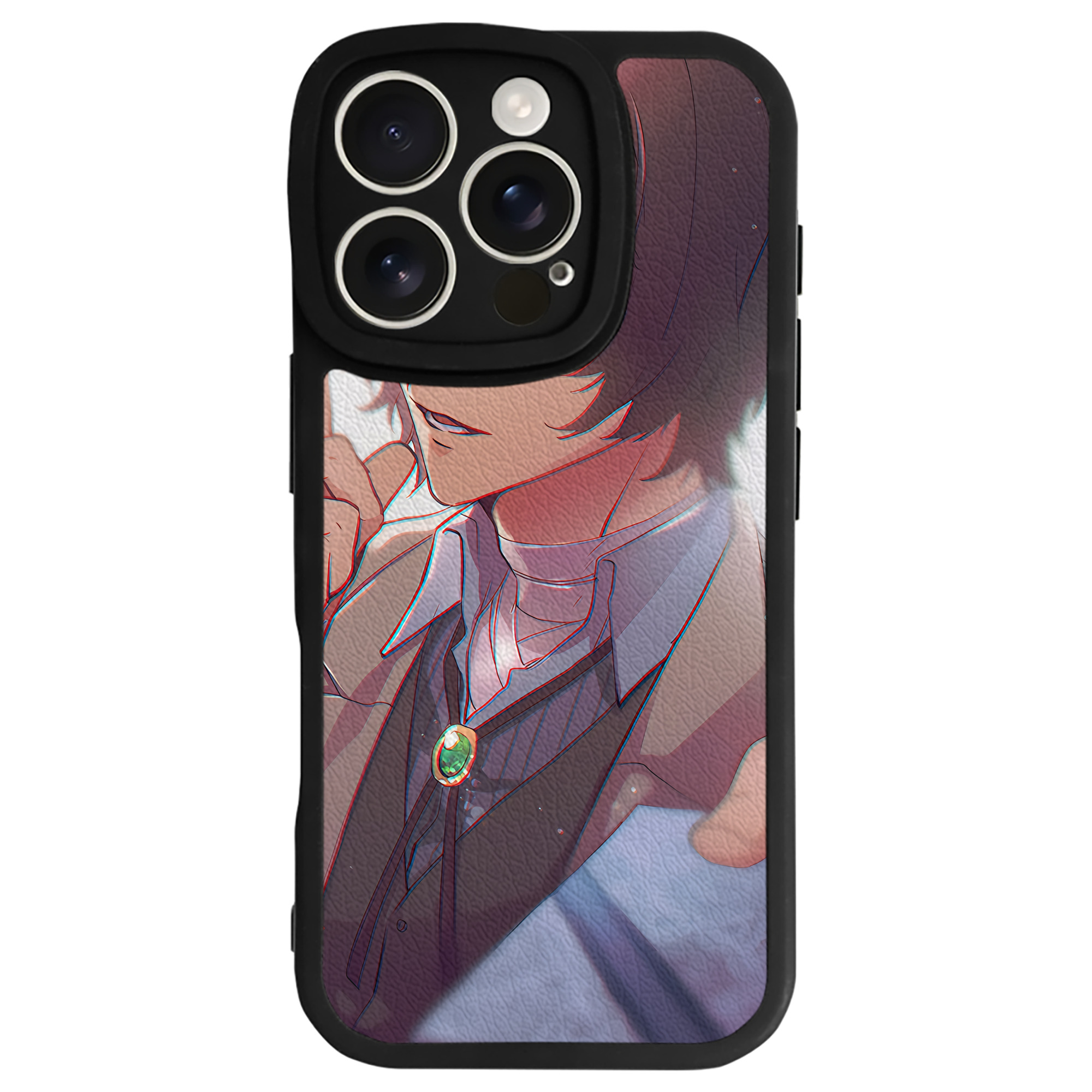 （画像用） 文豪ストレイドッグス Bungo Stray Dogs 【iPhone 16シリーズ対応】シリコンスマホケース（レザー調） 材質：シリコン